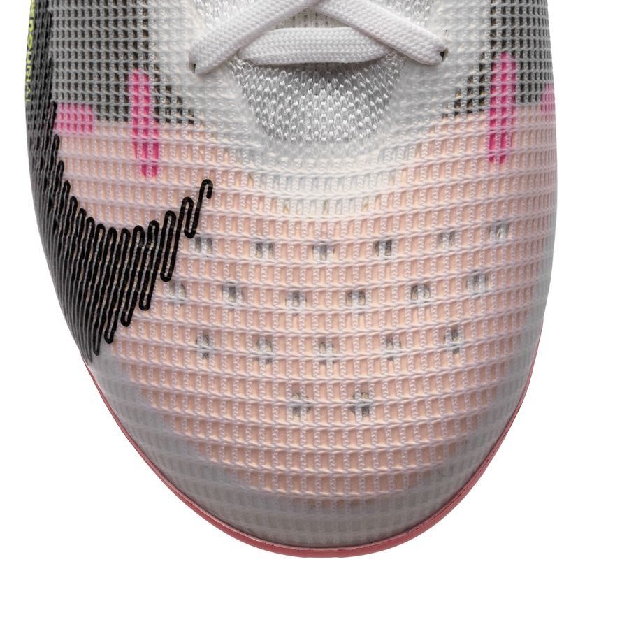 Nike Mercurial Superfly 8 Elite FG Rawdacious - front view showing toe
box and swoosh